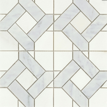 Show details for Emser Tile - Alluro Mosaic Mini Manor Silver Picture of Emser Tile - Alluro Mosaic Mini Manor Silver