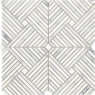 Picture of Emser Tile - Alluro Mosaic Mini Palace Silver