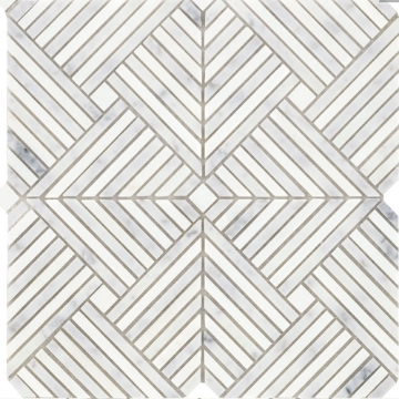 Show details for Emser Tile - Alluro Mosaic Mini Palace Silver Picture of Emser Tile - Alluro Mosaic Mini Palace Silver