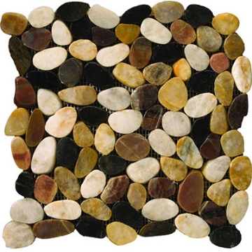 Picture of Emser Tile - Rivera Pebbles Four Color Blend