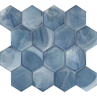 Picture of Emser Tile - Splash Hexagon Blue