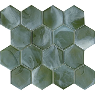 Picture of Emser Tile - Splash Hexagon Moss