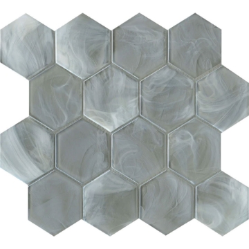 Picture of Emser Tile - Splash Hexagon Silver