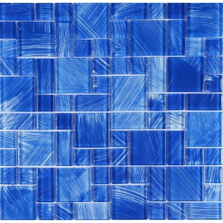 Picture of Tesoro - Watercolors Random Mosaic Light Blue