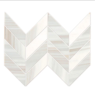 Picture of Daltile - Pietra Divina Mosaic Chevron Calacatta Dolomiti