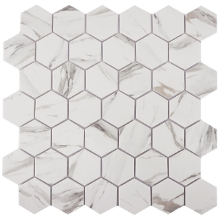 Picture of Tesoro - Native Hexagon Mosaic Calacatta