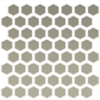 Picture of Daltile - Color Wheel Mosaic Hexagon Matte Architectural Grey