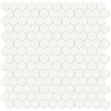 Picture of Tesoro - Soho Mosaic Hex 1 Mosaic Canvas White