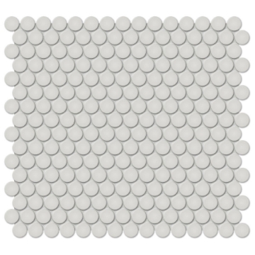 Picture of Tesoro - Soho Penny Round Mosaic Halo Grey Glossy