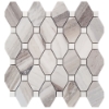 Picture of Tesoro - Pietra Antica Select Polished Travertine Elongated Hex Mosaic Skyline