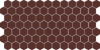 Picture of Daltile - Keystones 1 x 1 Hexagon Brownberry