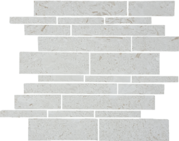 Picture of Tesoro - Pietra Antica Antiqued Stones Random Linear Mosaic Sand Key Shell Stone