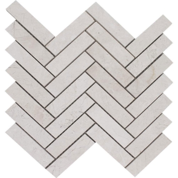 Picture of Tesoro - Pietra Antica Antiqued Stones Herringbone Mosaic Imperial Pearl