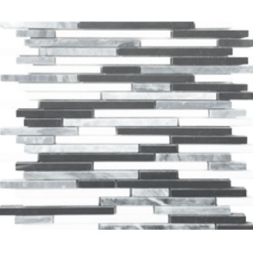 Picture of Tesoro - Metropolitan Stone Pixie Mosaic Metropolitan Blend with Thassos Bardiglio and Black