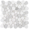 Picture of Tesoro - Ocean Stones Sliced Mosaic Bianco Carrara Thassos