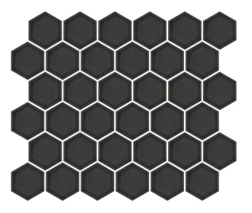 Picture of Emser Tile - Savvy Hexagon Mosaic Pewter