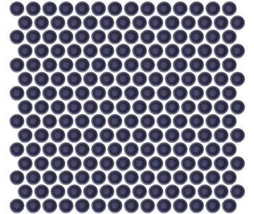 Picture of Emser Tile - Savvy Penny Mosaic Navy