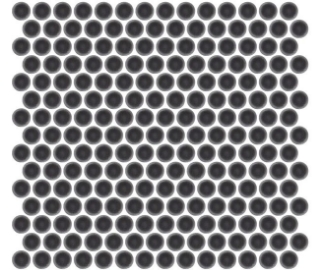 Picture of Emser Tile - Savvy Penny Mosaic Pewter