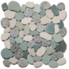 Picture of Tesoro - Ocean Stones Sliced Mosaic Robin's Egg