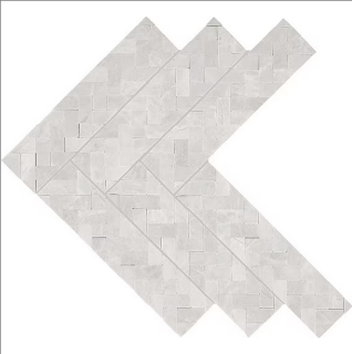 Picture of Daltile - Eclessia Double Herringbone Mosaic Cristallo