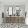 Picture of Daltile - Eclessia Double Herringbone Mosaic Pacifica
