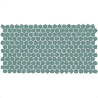 Picture of Daltile - Keystones Organic Penny Rounds Aegean