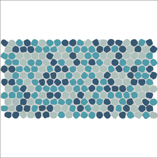 Picture of Daltile - Keystones Organic Penny Rounds Naval Blend