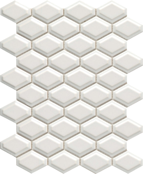 Picture of Emser Tile - Catch Mosaic Beveled Hexagon Gray