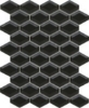 Picture of Emser Tile - Catch Mosaic Beveled Hexagon Black