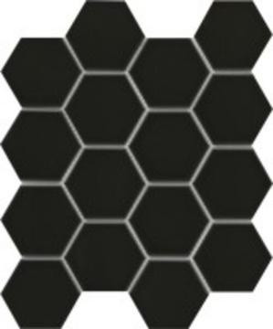 Picture of Emser Tile - Catch Mosaic Hexagon Black