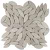 Picture of Tesoro - Ocean Stones Sliced Mosaic Tan Sliced Flower