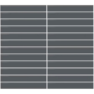 Picture of Daltile - Color Wheel Mosaic Straight Joint 1 x 6 Chalkboard