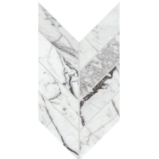 Picture of Daltile - Marble Attache Lavish Chevron Pearl Arabesque