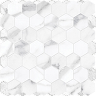 Picture of Anatolia Tile & Stone - La Marca Hexagon Mosaic 2 Statuario Nuovo Honed