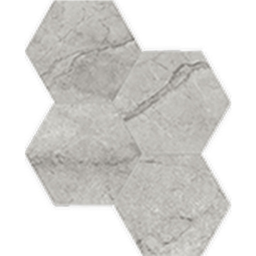 Picture of Anatolia Tile & Stone - La Marca Hexagon Mosaic 6 Paradiso Argento Honed