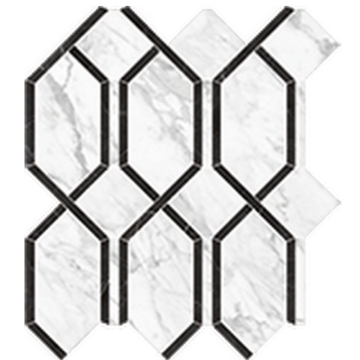 Picture of Anatolia Tile & Stone - La Marca Modella Mosaic Statuarietto Polished