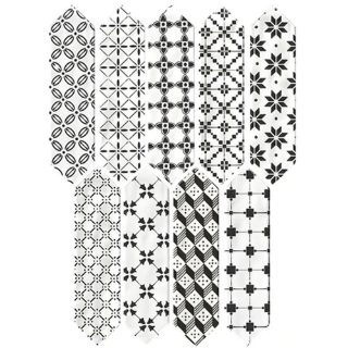 Picture of Daltile - Stagecraft Picket Deco Ensemble Black Mix