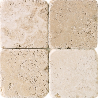 Picture of Daltile - Travertine 4 X 4 Tumbled Mediterranean Ivory