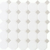 Picture of Daltile - Octagon & Dot Matte White/Gray Gloss Dot