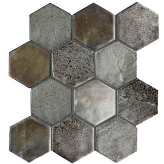Picture of Daltile - Empyrean Hexagon Mosaic Cool Blends